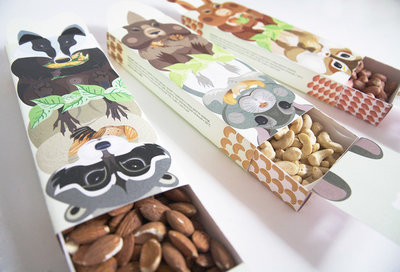 堅(jiān)果及堅(jiān)果制品包裝設(shè)計(jì)欣賞 | 插畫 手繪